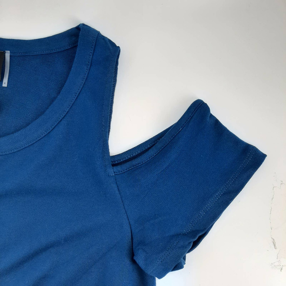 H by Bordeaux Cold Shoulder Swing Blouse Size S - Picture 4 of 7